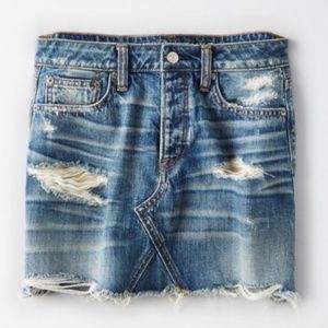 NWT American Eagle Hi Rise Denim Skirt